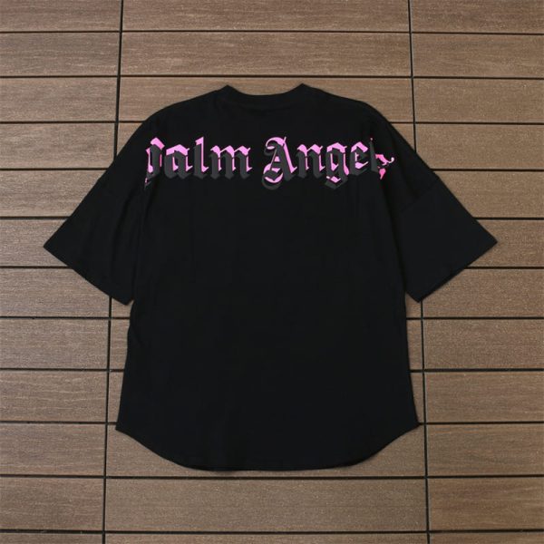 T-shirt Palm Angels Double Logo Oversized - Image 5