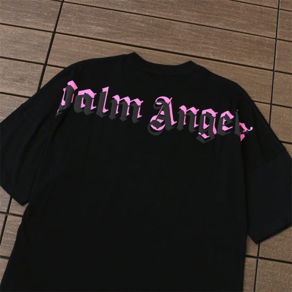 T-shirt Palm Angels Double Logo Oversized - Image 6