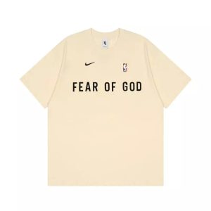 T-shirt Fear Of God x Nike Warm Up Sail