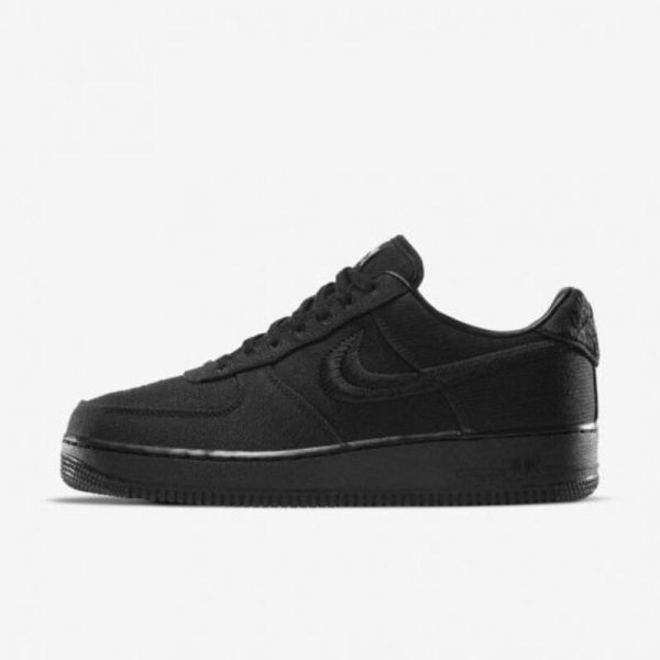 d69545_17069-1.jpg Stussy x Nike Air Force 1 Triple Black - Image 1