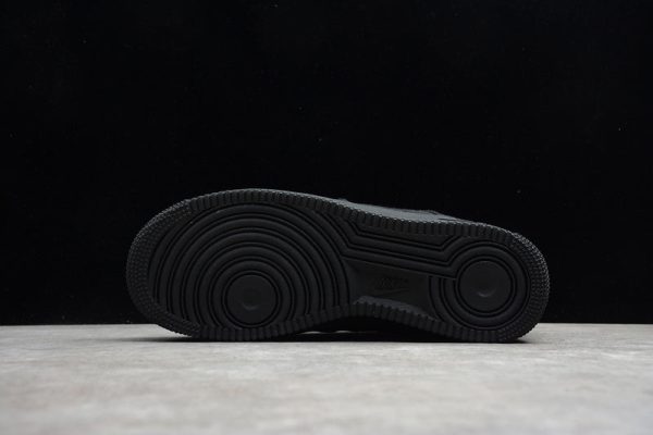 Stussy x Nike Air Force 1 Triple Black - Image 5