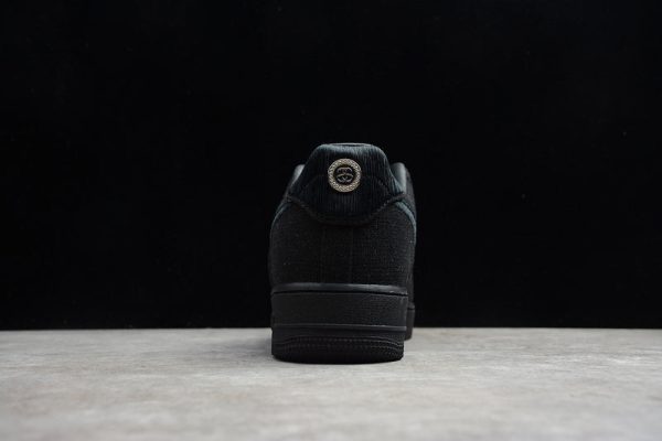 Stussy x Nike Air Force 1 Triple Black - Image 7