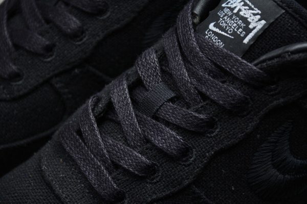 Stussy x Nike Air Force 1 Triple Black - Image 9
