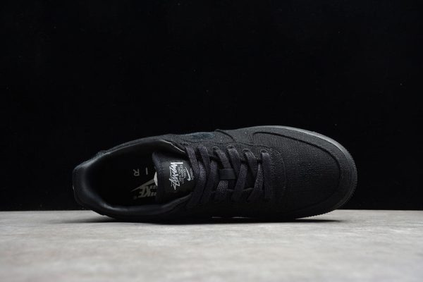 Stussy x Nike Air Force 1 Triple Black - Image 11