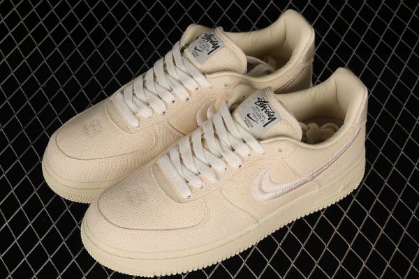 Stussy x Nike Air Force 1 Low Fossil Stone - Image 2