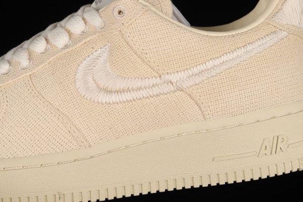 Stussy x Nike Air Force 1 Low Fossil Stone - Image 5