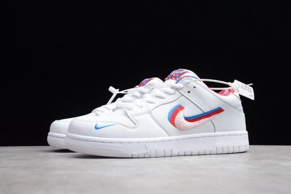 Nike SB Dunk Low Parra White - Image 2