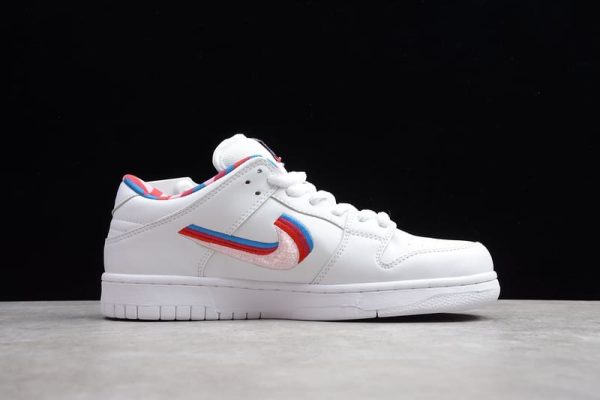 Nike SB Dunk Low Parra White - Image 3