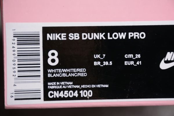Nike SB Dunk Low Parra White - Image 11