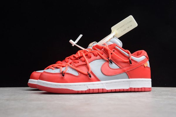 Nike Dunk Low Off-White University Red - Image 2