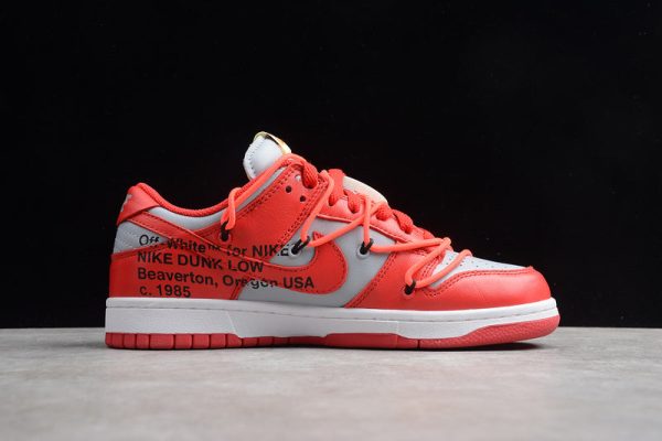 Nike Dunk Low Off-White University Red - Image 5
