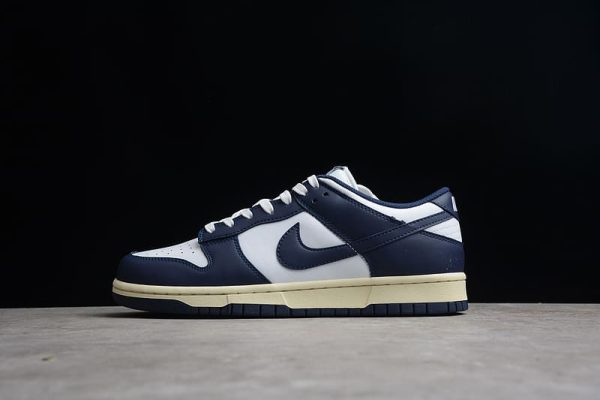 Nike Dunk Low Vintage Navy - Image 4