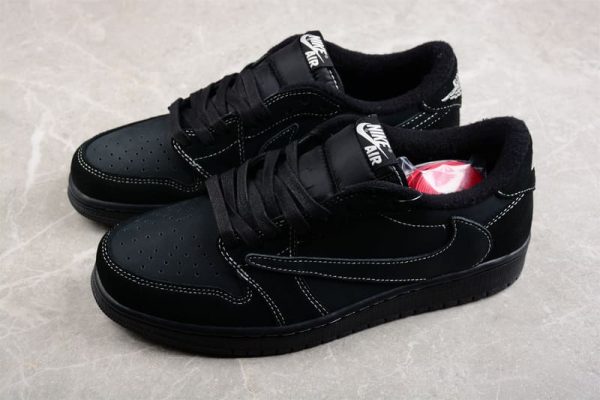 Travis Scott x Air Jordan 1 Low OG Triple Black - Image 2