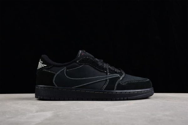 Travis Scott x Air Jordan 1 Low OG Triple Black - Image 3