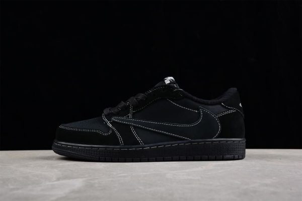 Travis Scott x Air Jordan 1 Low OG Triple Black - Image 4