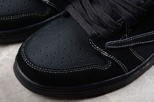 Travis Scott x Air Jordan 1 Low OG Triple Black - Image 9