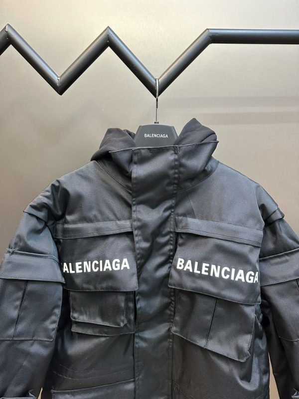 Jacket Balenciaga Oversized Parka In Technical - Image 4