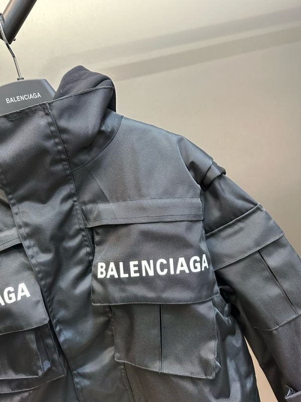 Jacket Balenciaga Oversized Parka In Technical - Image 5