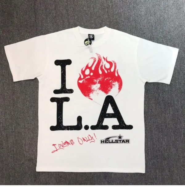 T-shirt Hellstar I Love LA - Image 2