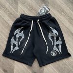 Hellstar Flame Shorts Black - Image 2