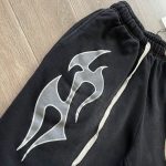 Hellstar Flame Shorts Black - Image 5