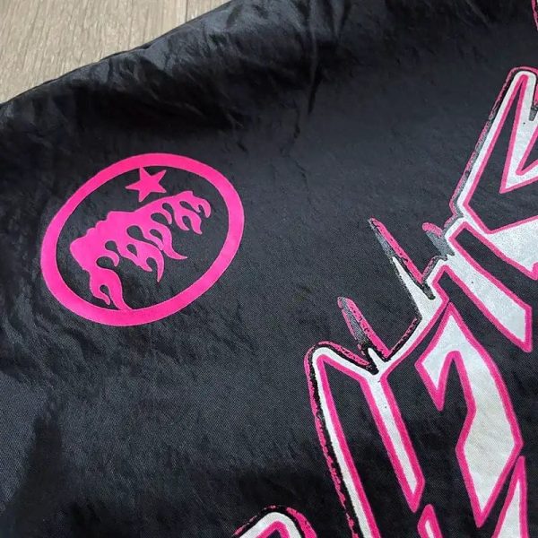 Hellstar Waxed Nylon Athletic Shorts Black - Image 6