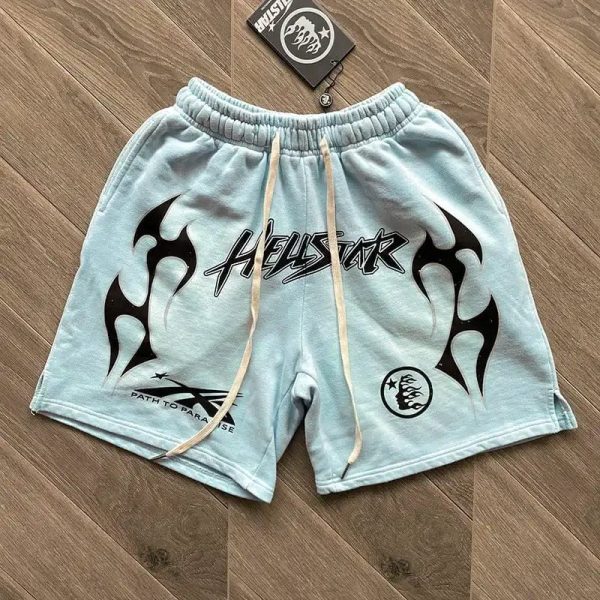Shorts Hoodie Hellstar Sky Blue - Image 2