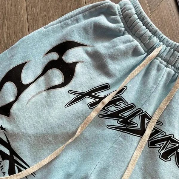 Shorts Hoodie Hellstar Sky Blue - Image 5