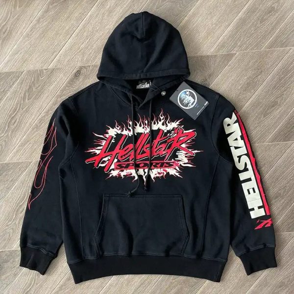 Hoodie Hellstar Sports Future Flame Black - Image 2