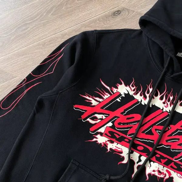 Hoodie Hellstar Sports Future Flame Black - Image 4