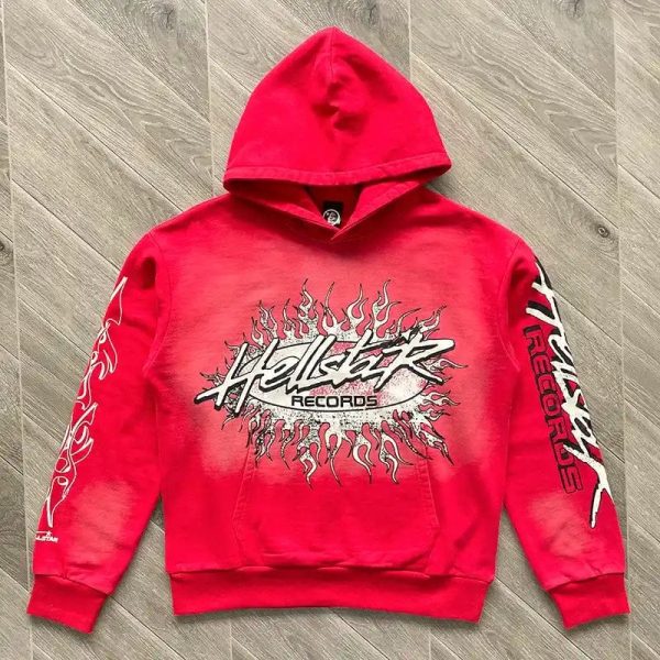 Hoodie Hellstar Records Hoodie Red - Image 2