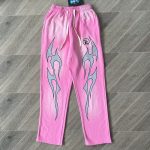 Hellstar Flame Sweatpants Pink/Silver - Image 2