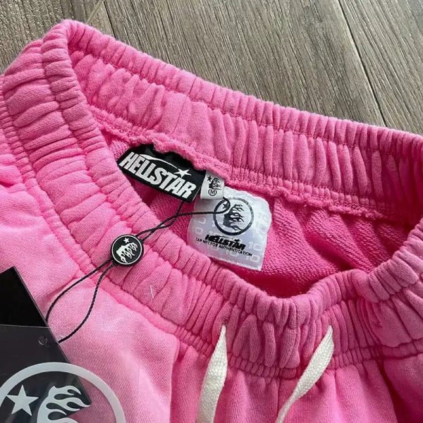 Hellstar Flame Sweatpants Pink/Silver - Image 6