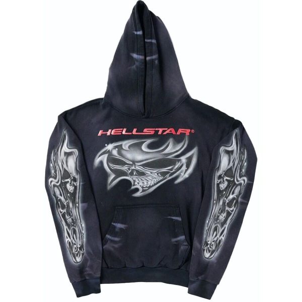 d74875_6481-1.jpg Hoodie Hellstar Airbrushed Skull - Image 1