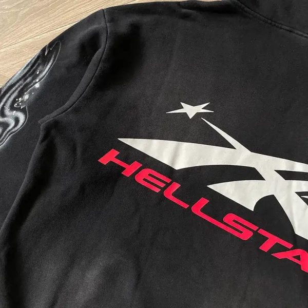 Hoodie Hellstar Airbrushed Skull - Image 6
