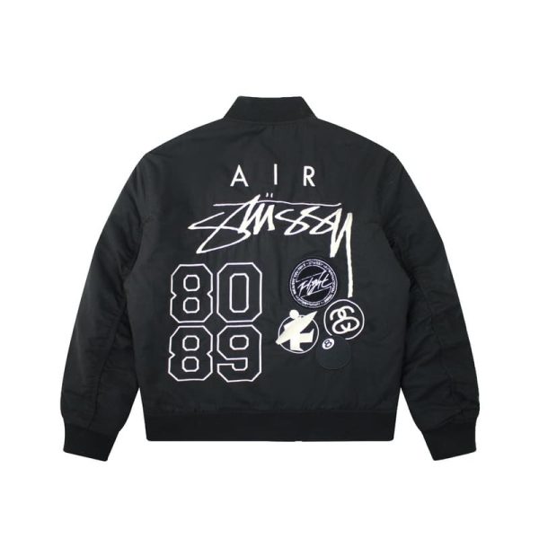 d74881_7342-1.jpg Jacket Bomber Nike x Stussy Reversible black - Image 1