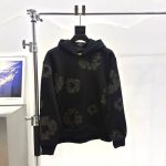 Hoodie Denim Tears Cotton Wreath Black Monochrome - Image 2