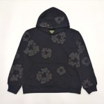 Hoodie Denim Tears Cotton Wreath Black Monochrome - Image 3