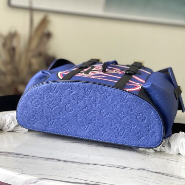 Backpack Louis Vuitton X NBA Christopher MM Blue - Image 4