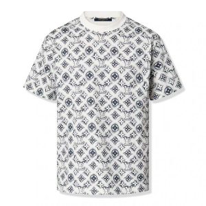 T-shirt Louis Vuitton Monogram White Deep Black
