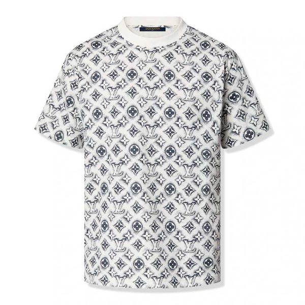 d75162_22922-1.jpg T-shirt Louis Vuitton Monogram White Deep Black - Image 1
