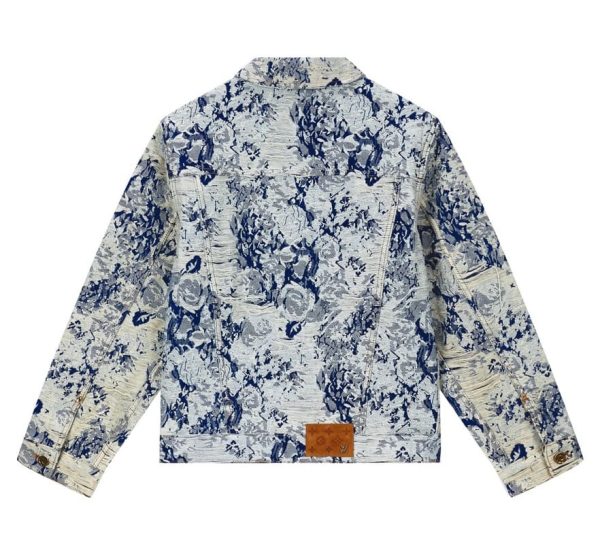 Jacket Louis Vuitton Distressed Floral Denim - Image 2