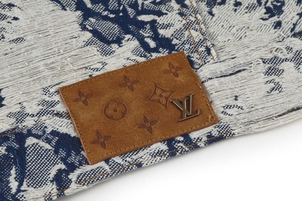 Jacket Louis Vuitton Distressed Floral Denim - Image 5
