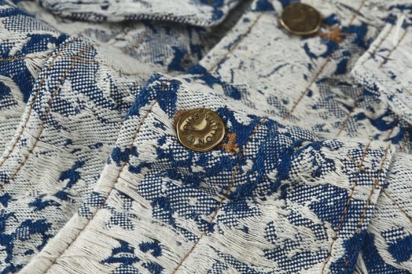 Jacket Louis Vuitton Distressed Floral Denim - Image 8