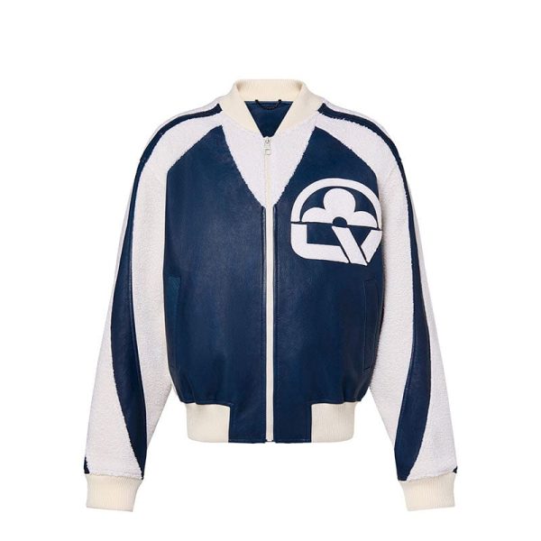 d75168_7714-1.jpg Jacket Louis Vuitton Leather Mix Teddy - Image 1