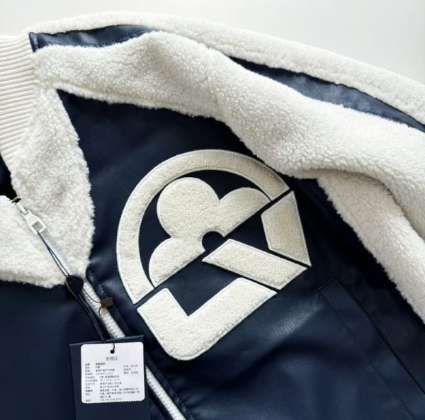 Jacket Louis Vuitton Leather Mix Teddy - Image 5