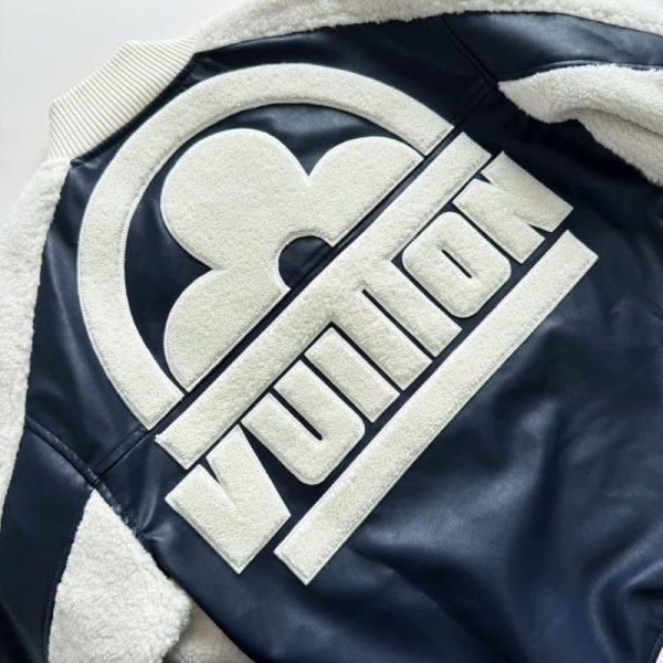 Jacket Louis Vuitton Leather Mix Teddy - Image 6