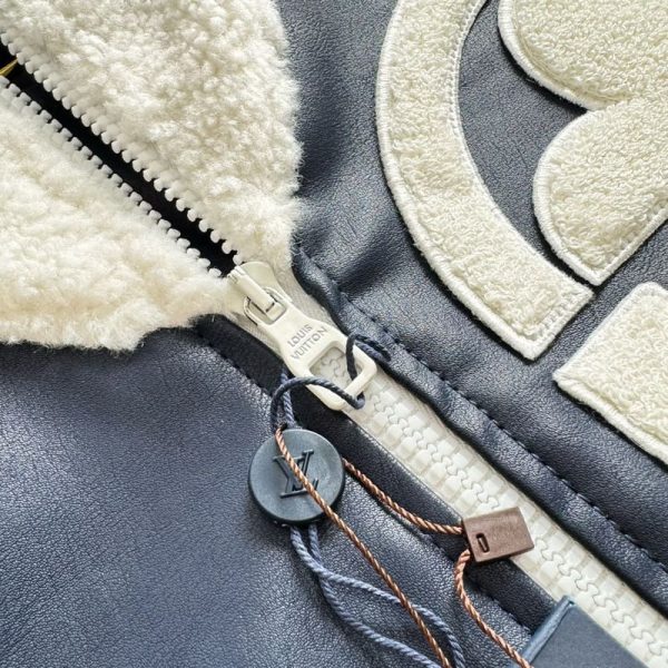 Jacket Louis Vuitton Leather Mix Teddy - Image 8