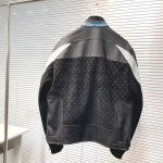 Jacket LeatherLouis Vuitton Leather Mix Biker - Image 3
