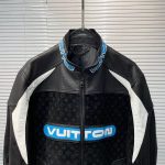 Jacket LeatherLouis Vuitton Leather Mix Biker - Image 4
